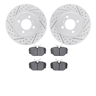 R1 Concepts WBUN1-31002 Brake Rotors - Carbon Coated - D/S W/ Optimum Oe Pads